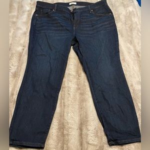 Loft plus blue jeans with slim pockets. Size 22.